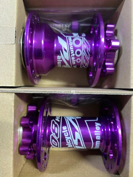 BİSİKLET ÖN ARKA HAZNE SETİ PASAK 36 DELİK HUB SESLİ MOR