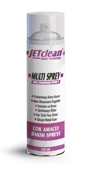 JETclean ÇOK AMAÇLI BAKIM SPREYİ 250 ml