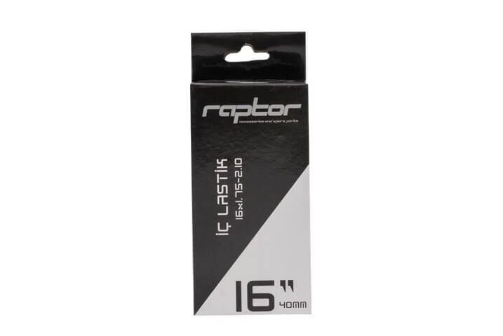 BİSİKLET LASTİK RAPTOR - İç Lastik - 16 x 1.75-2.10 AV40 - Siyah