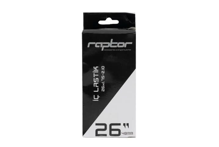 BİSİKLET LASTİĞİ RAPTOR - İç Lastik - 26 x 1.75-2.10 AV48 - Siyah