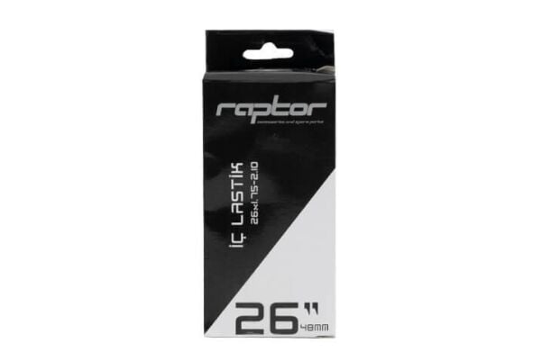 BİSİKLET LASTİĞİ RAPTOR - İç Lastik - 26 x 1.75-2.10 AV48 - Siyah