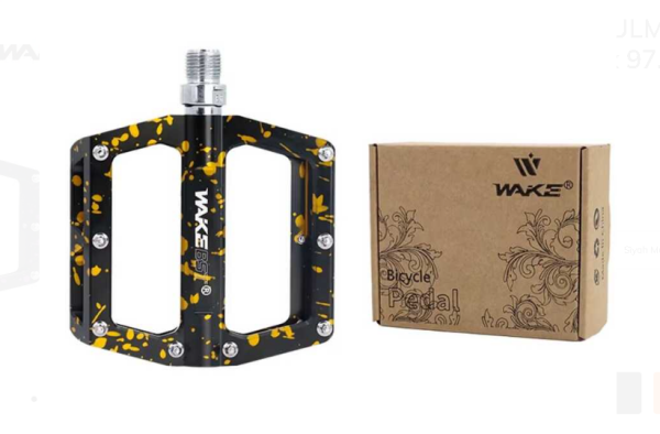 WAKE ALUMİNYUM RULMANLI KAMUFLAJ DESENLİ PEDAL 116. x 97.6MM SİYAH-SARI