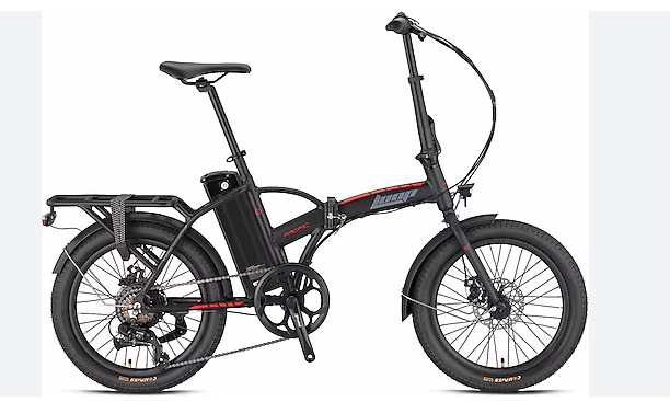 KRON LOOP PACIFIC ELEKTRİKLİ KATLANIR BİSİKLET 20 JANT SİYAH-KIRMIZI