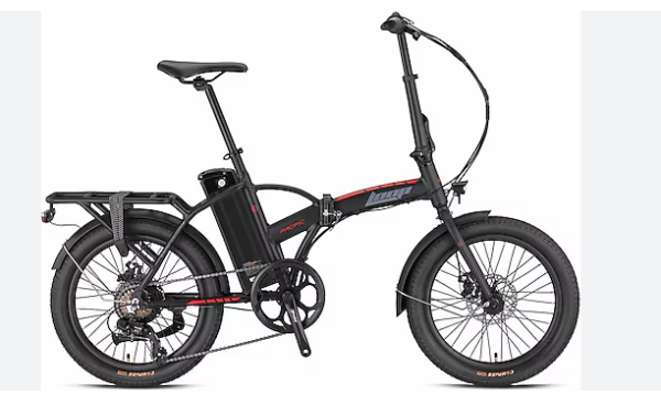 KRON LOOP PACIFIC ELEKTRİKLİ KATLANIR BİSİKLET 20 JANT SİYAH-KIRMIZI