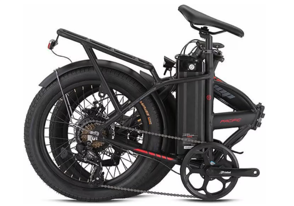 KRON LOOP PACIFIC ELEKTRİKLİ KATLANIR BİSİKLET 20 JANT SİYAH-KIRMIZI