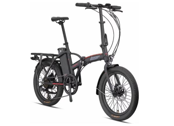 KRON LOOP PACIFIC ELEKTRİKLİ KATLANIR BİSİKLET 20 JANT SİYAH-KIRMIZI