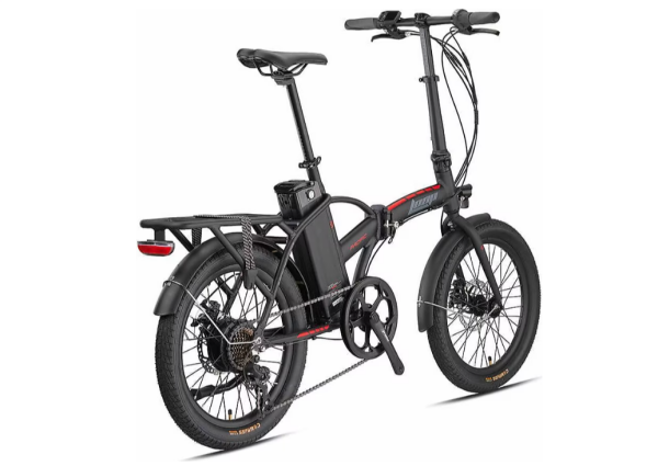 KRON LOOP PACIFIC ELEKTRİKLİ KATLANIR BİSİKLET 20 JANT SİYAH-KIRMIZI