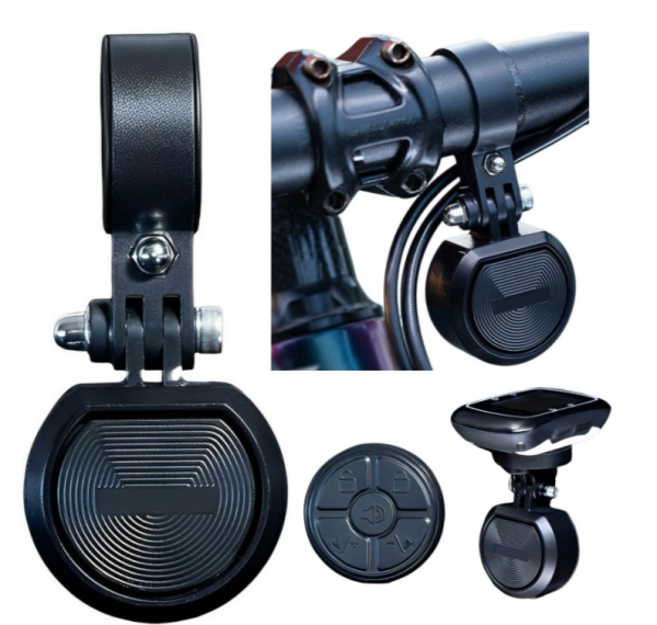 BRIVIGA - 4 Sesli Elektrikli Bisiklet Kornası (Uzaktan Kumandalı, 120dB, Type-C Şarj, IP66 Su Geçirmez