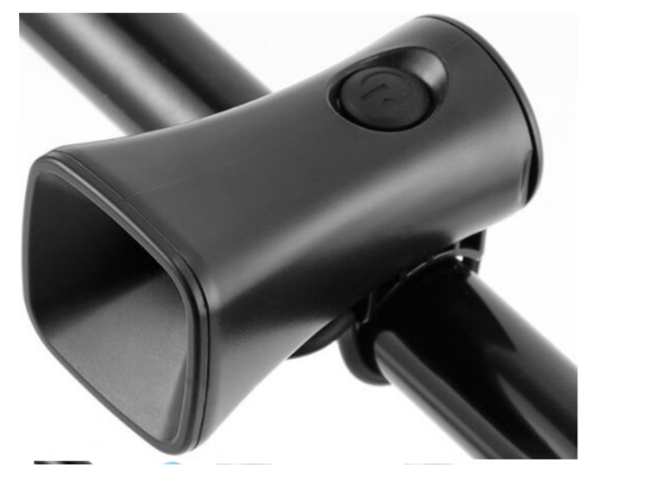 BRIVIGA - Siyah ABS Elektrikli Bisiklet Kornası (120dB, CR2032 Batarya, 75x42x42mm)