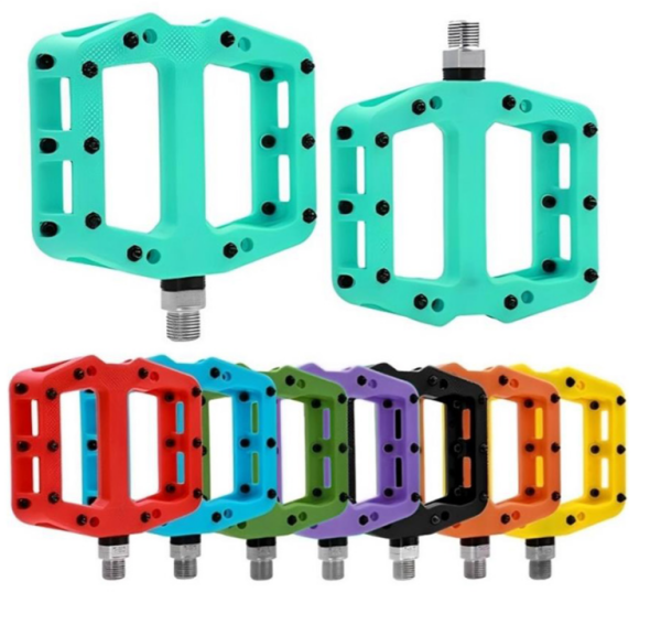 BRIVIGA - TURUNCU Nylon Gövdeli, CNC İşlemeli CR-MO Akslı, 3 Kapalı Rulmanlı Pedal (101x113mm)