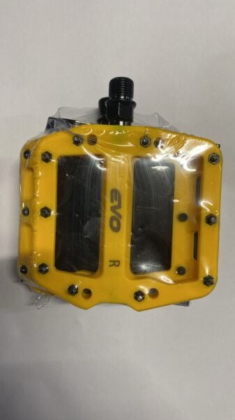 EVO BİSİKLET PEDALI RULMANLI  ÇİVİLİ PLATFOM MODEL SARI