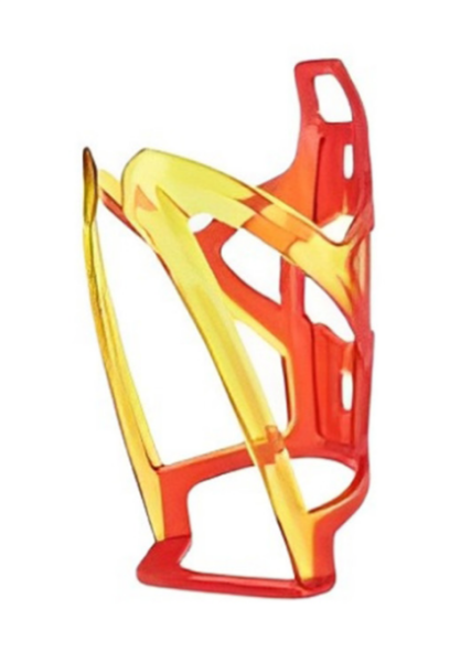 BRIVIGA - Sarı-Kırmızı PC Bisiklet Matara Kafesi (13.5x7.7cm, 35g)