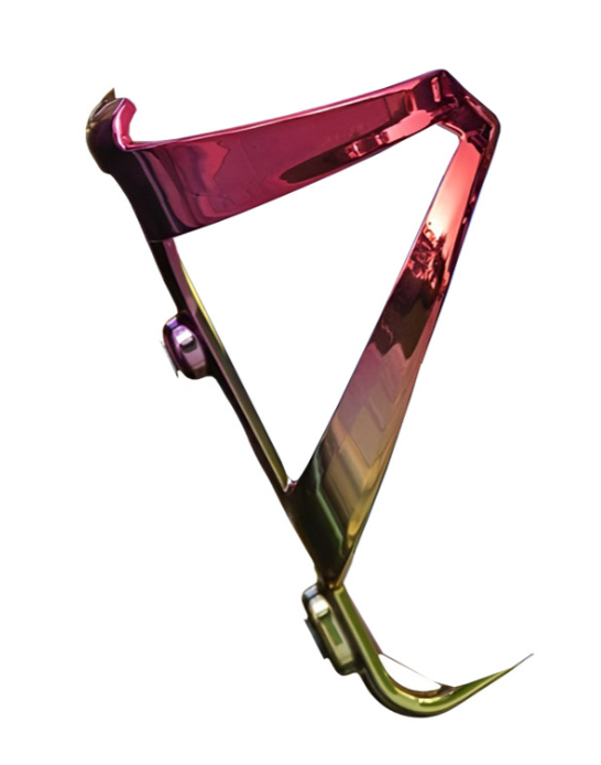 BRIVIGA - Kırmızı-Altın İki Renk PC Bisiklet Şişe Kafesi (150x80mm, 33g)