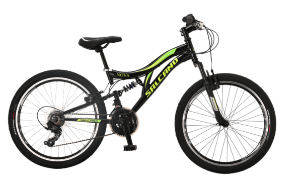 SALCANO NOVA V-FREN 26 JANT SİYAH-YEŞİL-SARI BİSİKLET
