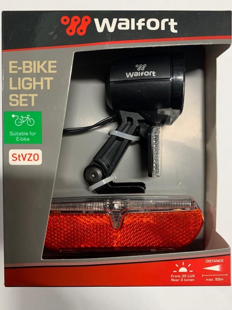 Walfort E-bıke ön ve arka ışık seti orjinal