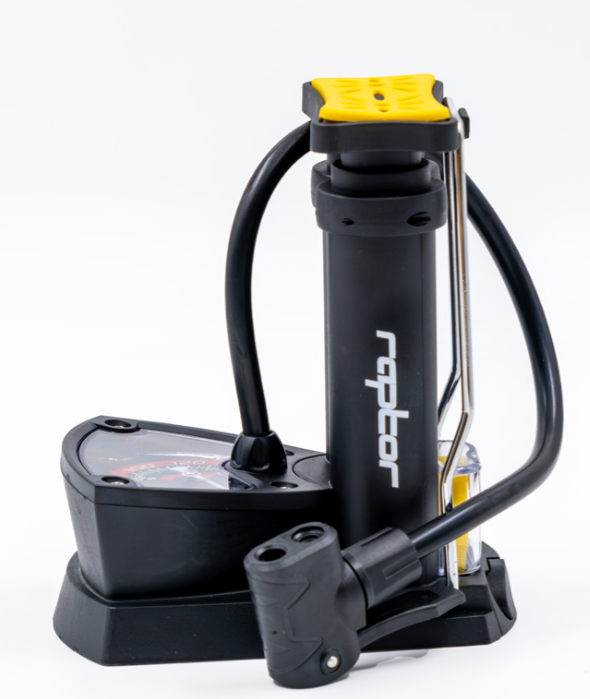 RAPTOR - M34B-01 Dikey BİSİKLET-MOTOSİKLET Ayak Pompası Analog Göstergeli