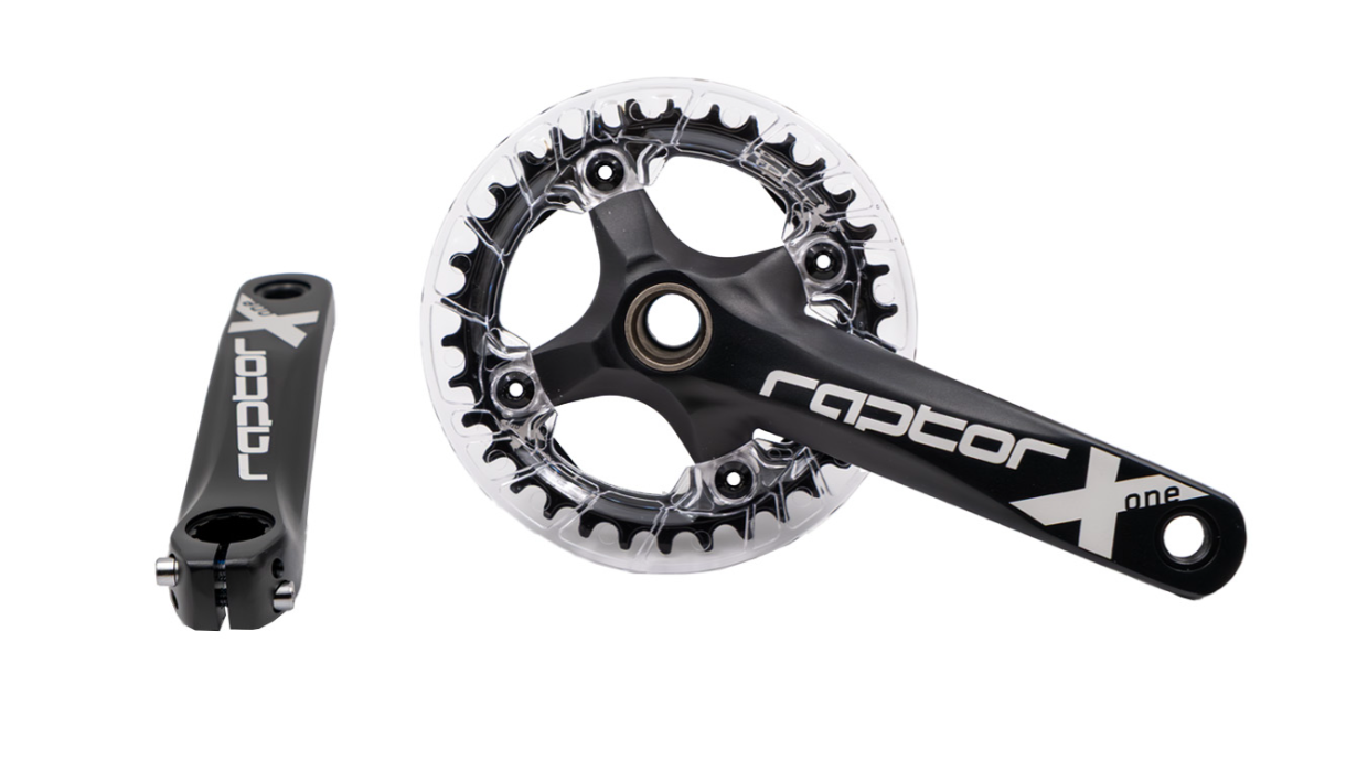 RAPTOR - Aynakol - A23Z-AS322P - 34T 170mm - Şeffaf Muahfazalı - Siyah