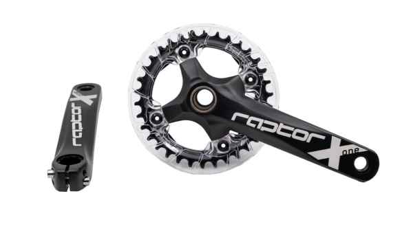 RAPTOR - Aynakol - A23Z-AS322P - 34T 170mm - Şeffaf Muahfazalı - Siyah