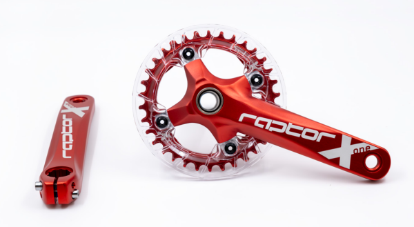 RAPTOR - Aynakol - A23Z-AS322P - 34T 170mm - Şeffaf Muahfazalı - Kırmızı