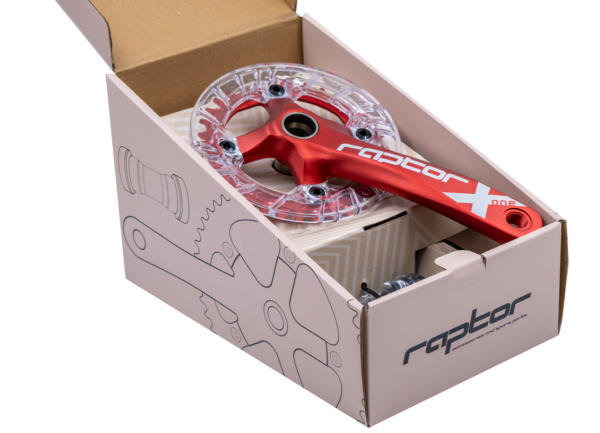 RAPTOR - Aynakol - A23Z-AS322P - 34T 170mm - Şeffaf Muahfazalı - Kırmızı