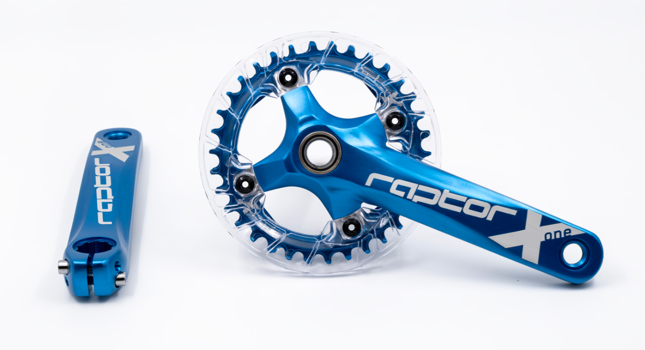 RAPTOR - Aynakol - A23Z-AS322P - 34T 170mm - Şeffaf Muahfazalı - Mavi