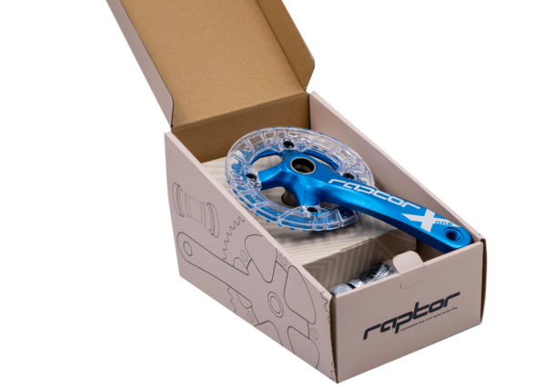 RAPTOR - Aynakol - A23Z-AS322P - 34T 170mm - Şeffaf Muahfazalı - Mavi