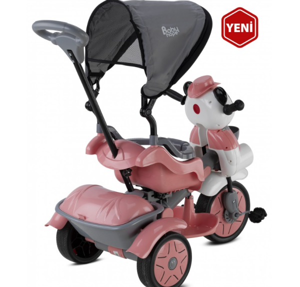 LITTLE PANDA ÜÇ TEKER İTMELİ PEMBE BİSİKLET