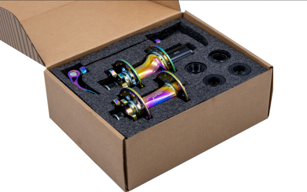 RAPTOR - Göbek Seti 32H Oil Slick (8–12s, QR + Thru Axle, 8–10s Pul Dahil 6 Vida)