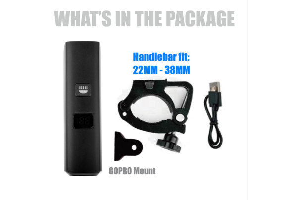 BRIVIGA - LW-F1000 1000 Lümen Şarjlı Ön Far (Anti-Parlama Lens, Powerbank, Dijital Gösterge, 6 Mod,