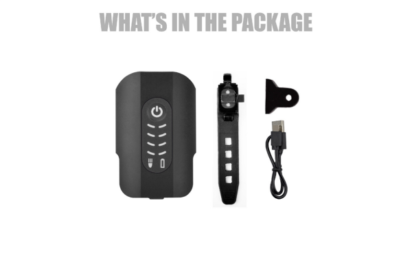 BRIVIGA - LW-F500 600 Lümen 2'si 1 Arada Ön & Arka Işık (Şarjlı, Güvenlik Modlu, 6+3 Mod, USB-C, IP6