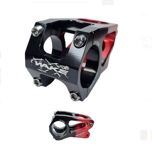 WAKE CNC ÇİFT RENK GİDON BOĞAZI SİYAH-KIRMIZI 50MM 31,8MM 28,6MM