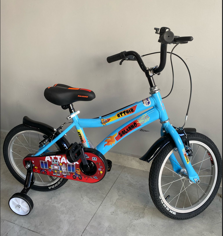 SALCANO ATTACK 16 JANT MAVİ-KIRMIZI BİSİKLET