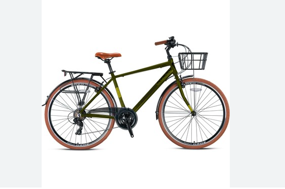 KRON CX100 MAN 28 JANT 18cm KADRO HAKİ YEŞİL-SARI BİSİKLET