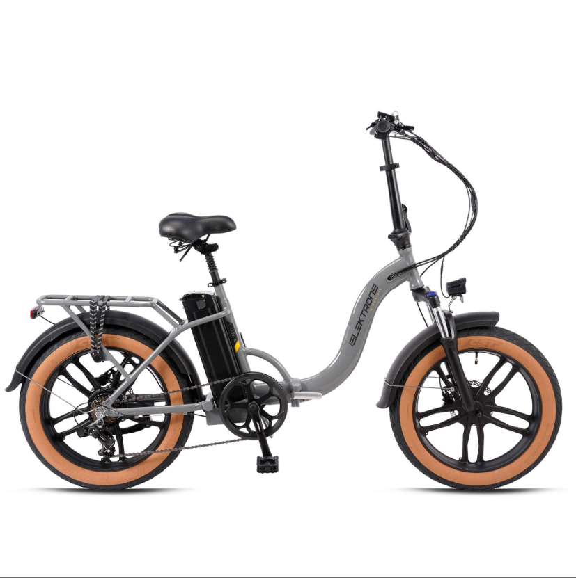 KRON ELEKTRON LUNA 20 HD ELEKTRİKLİ KATLANIR NARDO GRİ-SİYAH BİSİKLET