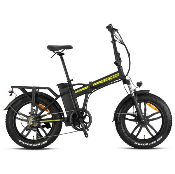 KRON ELEKTRON ZUMA HD FREN 20 JANT ELEKTRİKLİ KATLANIR SİYAH-SARI BİSİKLET
