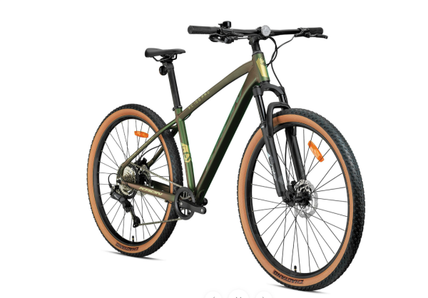 KRON XC100 POR HD 8 VİTES 17cm KADRO MAT HAKİ-SARI BİSİKLET