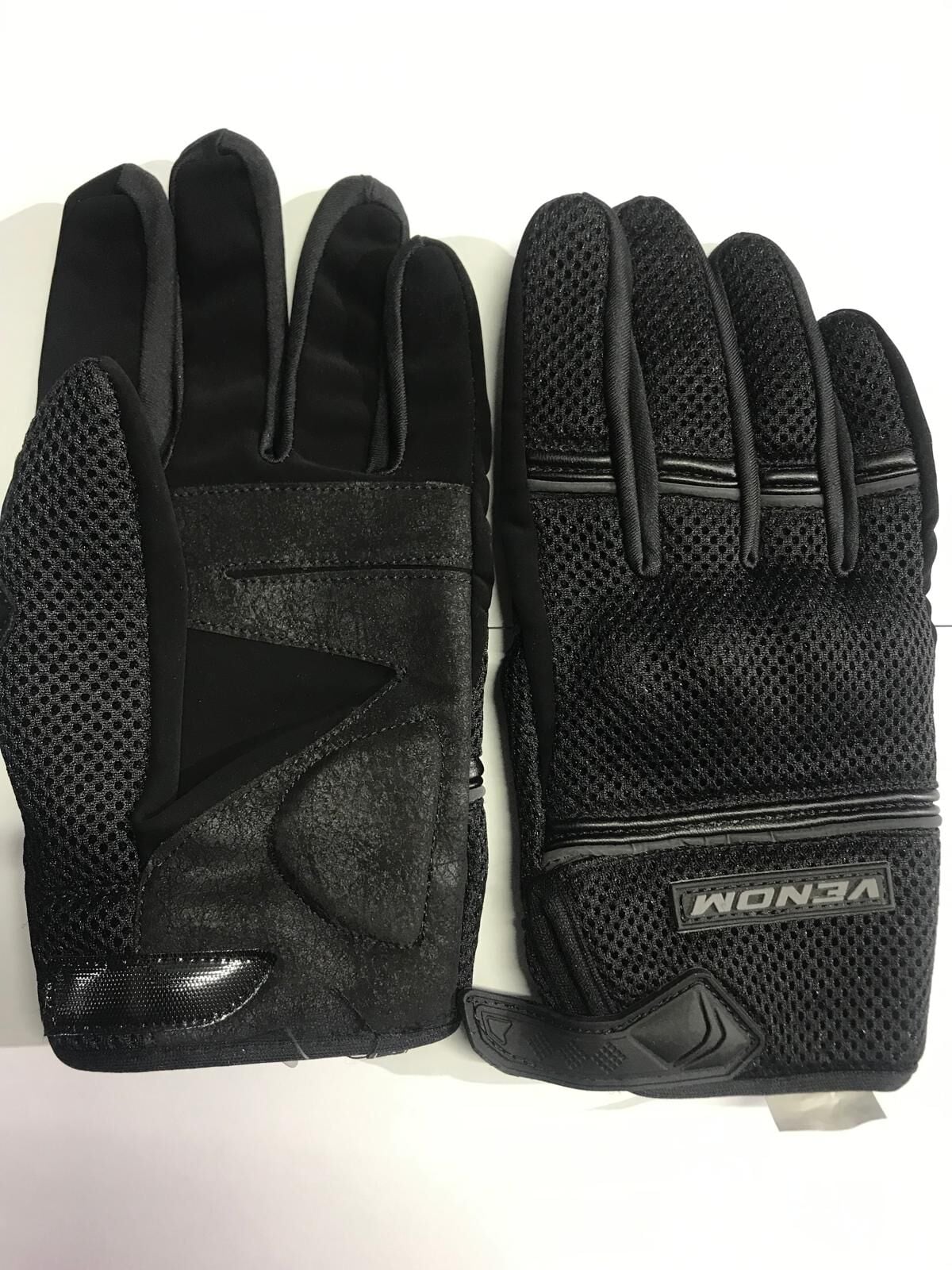 MOTOSİKLET ELDİVENİ YAZLIK VENOM VN-940 L BEDEN SİYAH