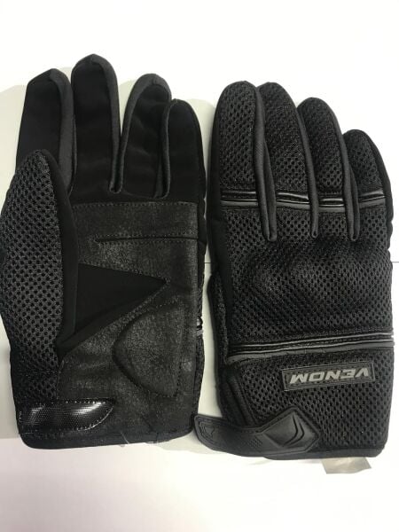MOTOSİKLET ELDİVENİ YAZLIK VENOM VN-940 L BEDEN SİYAH