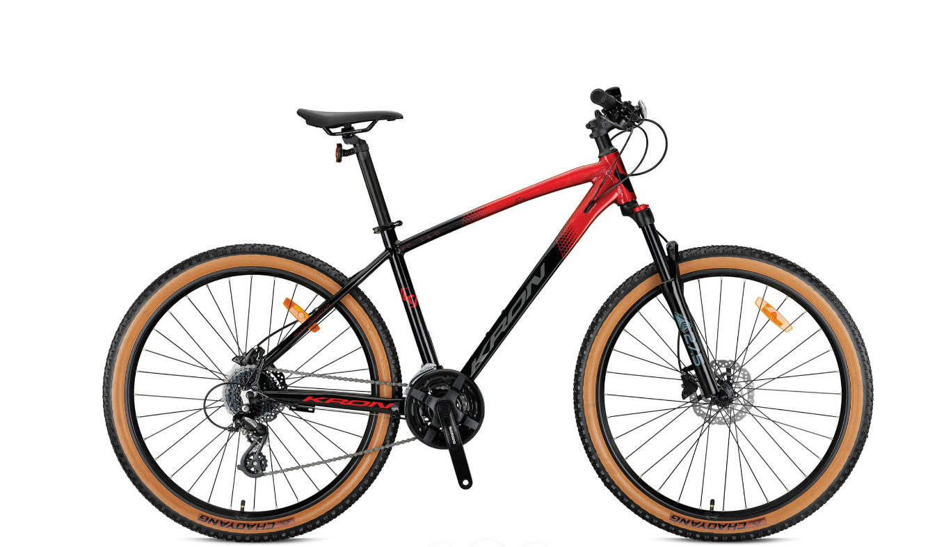 KRON XC 150 HD 27,5 JANT 17cm KADRO SİYAH-KIRMIZI-FÜME BİSİKLET