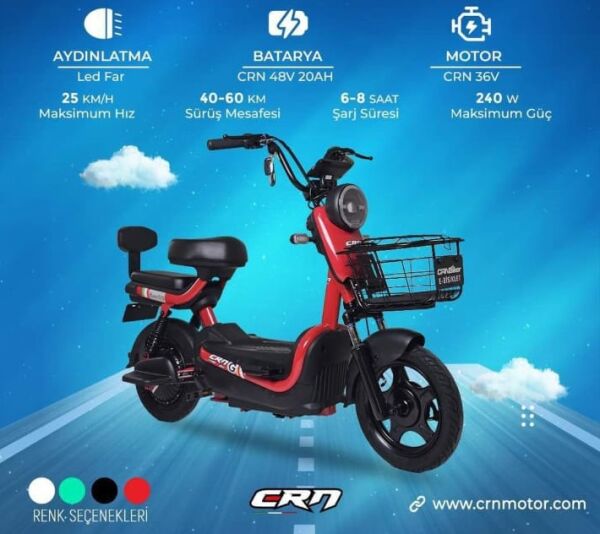 CRN MARKA ELEKTRİKLİ MOPET 250W