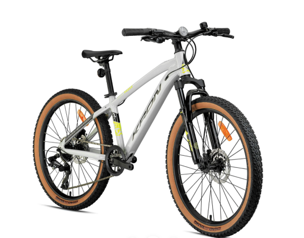 KRON XC100 HD 24 JANT 13cm KADRO BEJ-NEON SARI-SİYAH BİSİKLET