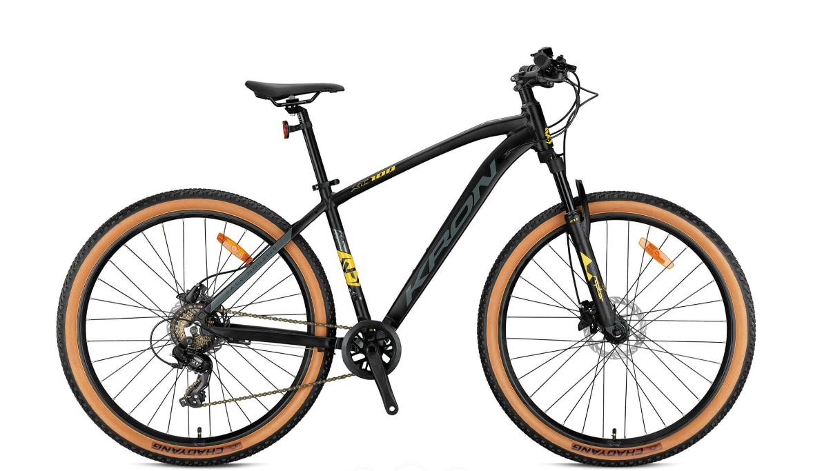 KRON XC100 HD 24 JANT 13cm KADRO MAT SİYAH-TURUNCU-BİSİKLET