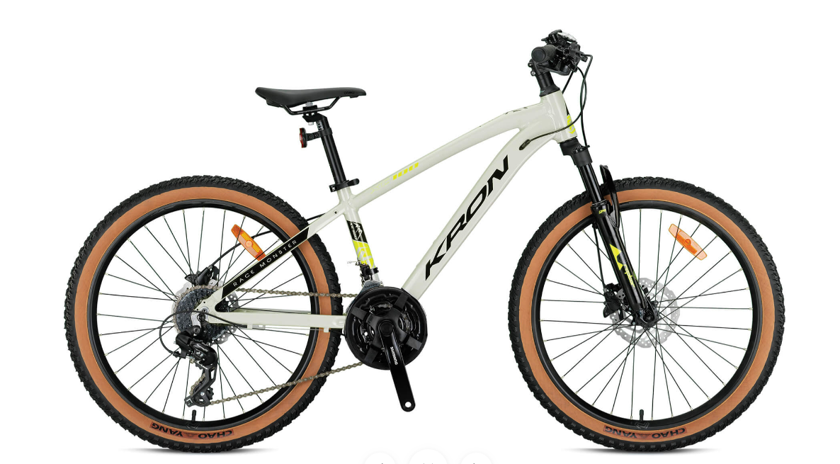 KRON XC100 HD 26 JANT 14cm KADRO BEJ-NEON SARI-SİYAH BİSİKLET