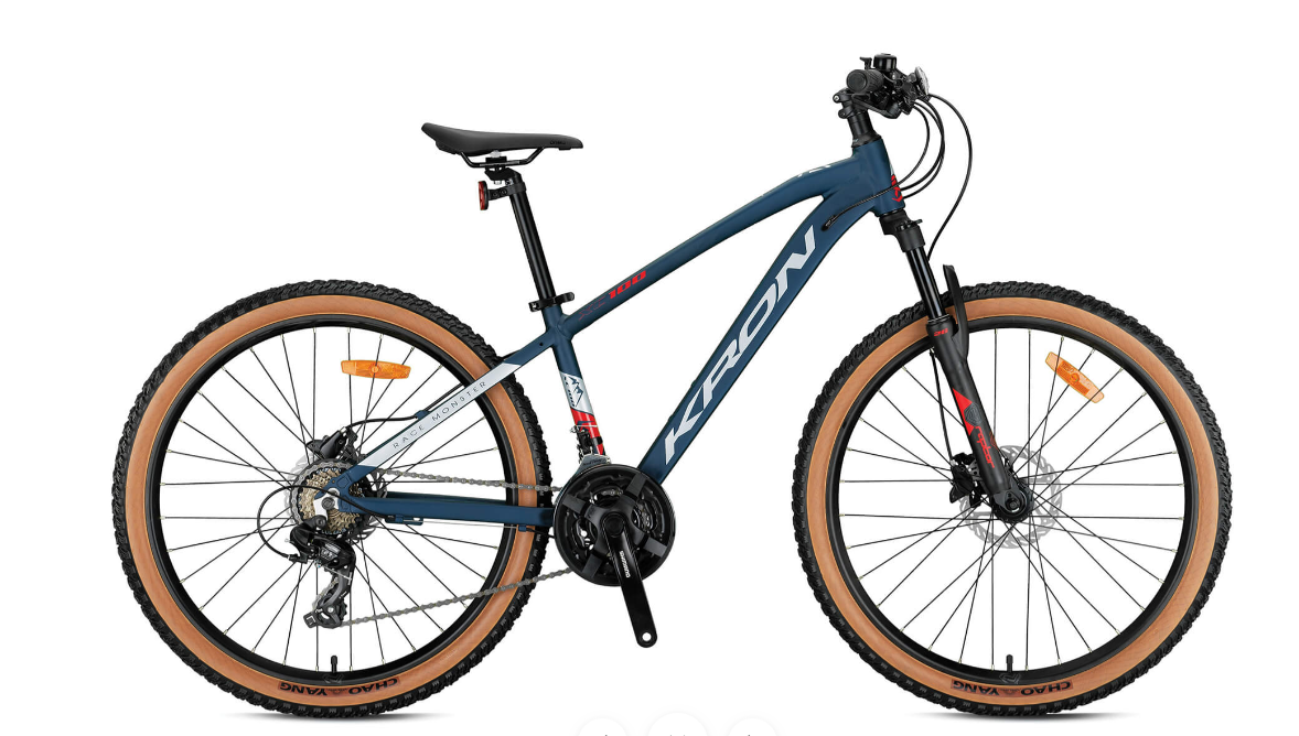 KRON XC100 HD 26 JANT 14cm KADRO MAT LACİVERT-KIRMIZI BİSİKLET