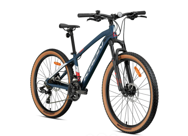 KRON XC100 HD 26 JANT 14cm KADRO MAT LACİVERT-KIRMIZI BİSİKLET