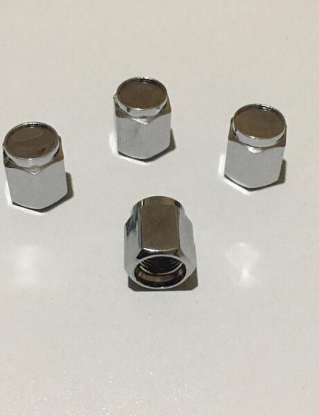 BİSİKLET-MOTOSİKLET SİBOP KAPAĞI PLAS. KROM 4 ADET