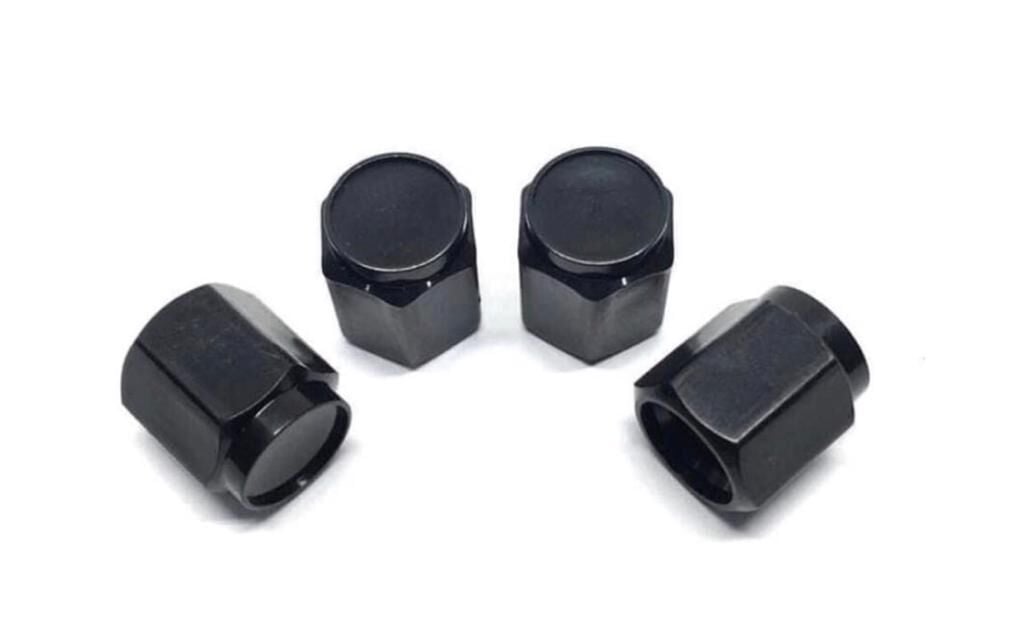 BİSİKLET-MOTOSİKLET SİBOP KAPAĞI SİYAH 4 ADET