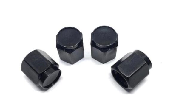 BİSİKLET-MOTOSİKLET SİBOP KAPAĞI SİYAH 4 ADET