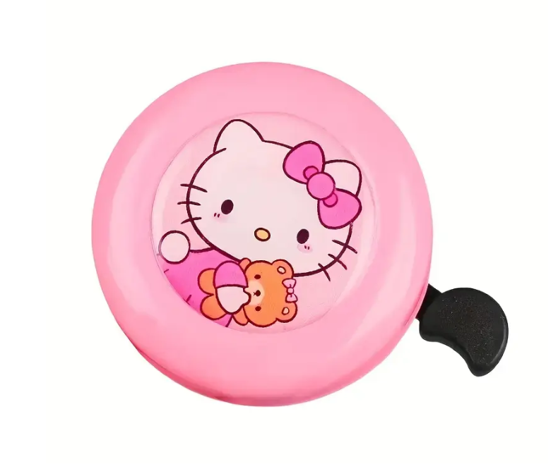Hello Kitty Karakterli Metalik Pembe Bisiklet Aksesuarı