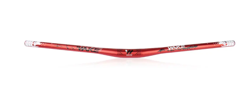 Wake Bisiklet Alüminyum Gidon 780mm 31,8mm KIRMIZI Bisiklet Direksiyon